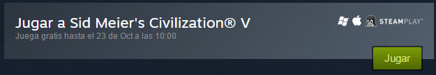 Juega gratis Sid Meiers Civilization V en Steam